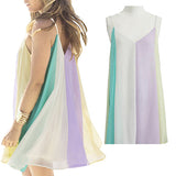 Women Summer Sexy Casual Sleeveless Evening Party Beach Dress Short Mini Dress - ENSEIGNE DENIS