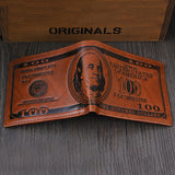 Luxury Men Faux Leather Bifold Wallet Credit ID Card Holder Slim Coin Bag Gift