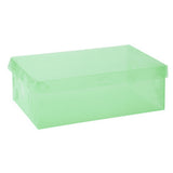 Candy Color Clear Plastic Shoebox Lady Stackable Shoes Storage Box Drawer Unit