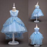 Cute Summer Sleeveless Baby Girls Princess Lace Wedding Party Dancing Dress