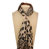 Fashion Women Tri-circle Scarf Buckle Brooch Ring Shawl Clip Jewelry Accessories