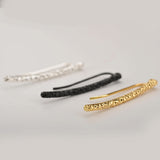 1Pc Ear Stud Linear Design Concave Convex Surface Earring Clip Women Jewelry - ENSEIGNE DENIS