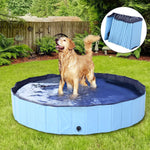 PawHut Large Folding Dog Bath Bathing Tub Puppy Dogs Pool Washer Pet