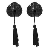 Sexy Women Bling Sequin Tassel Breast Petal Bra Nipple Cover Pasties Sticker