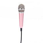 3.5mm Universal Wire Connect Karaoke Metallic Mini Microphone for Cell Phone PC