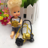 Creative Doll Accessories Plastic Mini Cameras DIY for Barbie Kid Children Toys
