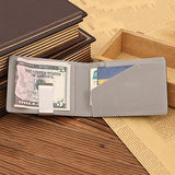 Men Fashion Faux Leather Magic Credit Card ID Holder Money Clip Short Wallet