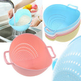 Rice Washer Strainer Kitchen Tools Fruits Vegetable Cleaning Container Basket