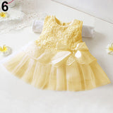 Baby Girls Summer Floral Princess Bowknot Tutu Sundress Party Robe Vest Dress
