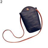 Fashion Women's Mini Faux Leather Cross Body Bag Purse Bucket Phone Bag Gift