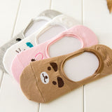 Cute Women Girl Bear Cat Dog Rabbit Invisible Low Cut No Show Loafer Boat Socks