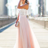 Women Lace Splicing Formal Wedding Bridesmaid Long Evening Party Prom Dress