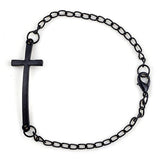 Women's Punk Style Simple Design Cross Pendant Bracelet Bangle Fashion Jewelry