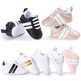Fashion Toddler Baby Boys Girls Soft Bottom Anti-Skid Sport Prewalker Crib Shoes