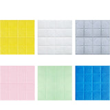 Foam 3D Plate DIY Wall Home Decoration Self-adhesion Stickers Gift Pure Color