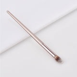1Pc Champagne Gold Handle Eyebrow Foundation Powder Flame Makeup Brush Portable