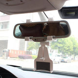 Car Rearview Mirror Smartphone GPS Clamp Bracket Mount Holder Stand Cradle