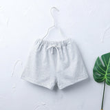 Candy Color Summer Children Boy Girl Cotton Shorts Drawstring Baby Casual Pants