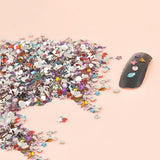 2000Pcs Shiny Nail Art Mixed Shape Flat Back Rhinestones Acrylic Diy Decoration