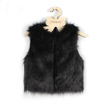 Children Kids Unisex Sleeveless Vest Winter Outwear Coat Faux Fur Baby Jacket