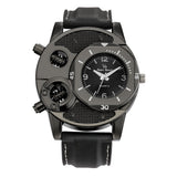V8 Cool Men's Silicone Band Bolts Round Dial Sports Analog Quartz Wrist Watch