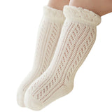Newborn Baby Girls Sweet Cotton Summer Anti-slip Sole Breathable Knee High Socks