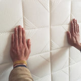 Foam 3D Plate DIY Wall Home Decoration Self-adhesion Stickers Gift Pure Color