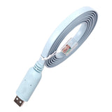 6ft USB RS232 Serial RJ45 Console Adapter Flat Cable for Cisco Router FTDI
