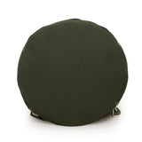 Men's Solid Color Drawstring Canvas Large Capacity Bucket Bag Casual Backpack