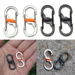 8-Shaped Outdoor Hook Buckle Snap Clip Mount Climbing Carabiner Chain Key Chain