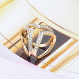 Fashion Women Tri-circle Scarf Buckle Brooch Ring Shawl Clip Jewelry Accessories