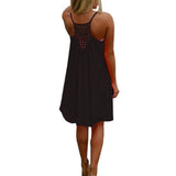 Sexy Women's Summer Casual Sleeveless Strap Backless Beach Dress for Evening Party - ENSEIGNE DENIS
