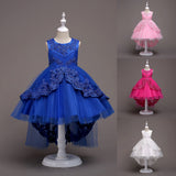 Cute Summer Sleeveless Baby Girls Princess Lace Wedding Party Dancing Dress