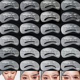 24Styles/Set Reusable Eyebrow Stencil Brow Shaping Template Makeup Beauty Tool