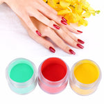 18 Pcs Nail Art DIY Glitter UV Powder Nail Polish Dust Set Kit Decor Manicure