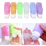 Portable Silicone Travel Bottle Lotion Shampoo Empty Container with Suction Cup