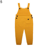 Kid Baby Boy Girl Fashion Knitted Bid Pants Romper Button Overalls Long Trousers