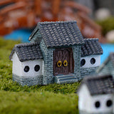 Dollhouse Miniatures DIY House Villa Woodland Fairy Planter Garden Home Decor
