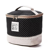 Travel Dot Floral Cosmetic Makeup Bag Toiletry Organizer Lunchbox Storage Case