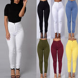 Women Pencil Stretch Casual Denim Skinny Jeans Pants High Waist Trousers