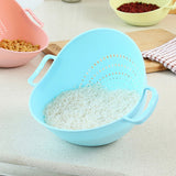 Rice Washer Strainer Kitchen Tools Fruits Vegetable Cleaning Container Basket