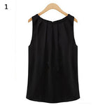 Women Fashion Sexy Summer Casual Chiffon Vest Tank Top Sleeveless T-shirt