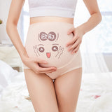 Adjustable Pregnant Women Panties Belly Support Cartoon Expression Underwear