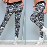 Women's Fashion Camouflage Skinny Leggings Stretch Slim Pencil Pants Trousers - ENSEIGNE DENIS