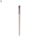 1Pc Champagne Gold Handle Eyebrow Foundation Powder Flame Makeup Brush Portable