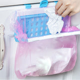 Foldable Plastic Garbage Bag Rack Hanging Trash Shelf Kitchen Rubbish Holder