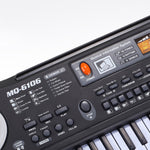61 Keys Portable Electronic Keyboard Piano for Kids with Microphone Power Cord