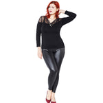 Women Faux Leather Stretch Skinny Pants Leggings Plus Size Slim Fashion Trousers