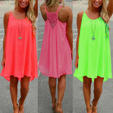 Sexy Women's Summer Casual Sleeveless Strap Backless Beach Dress for Evening Party - ENSEIGNE DENIS