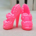 10 Pairs Super Cute Mixed Style Wedding Fashion Shoes for Barbie Doll Christmas Gift - ENSEIGNE DENIS